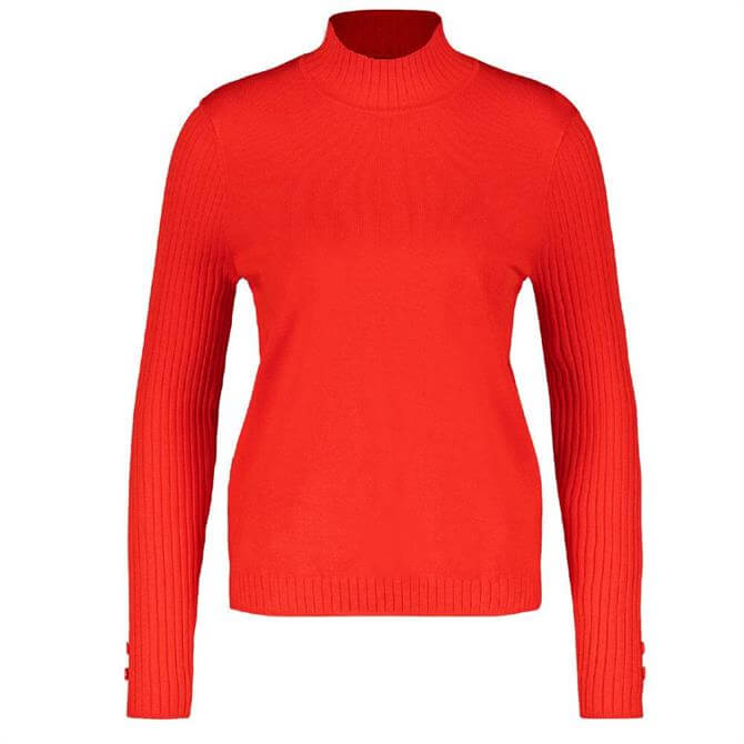 Gerry Weber High Neck Chili Red Sweater